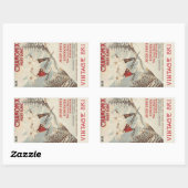 シャモニーモンブランヴィンテージスフランスのキーポスター 長方形シール (シート)