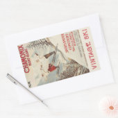 シャモニーモンブランヴィンテージスフランスのキーポスター 長方形シール (封筒)