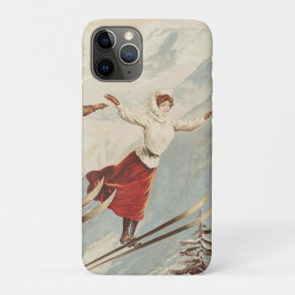 シャモニーモンブランヴィンテージスフランスのキーポスター iPhone 11 PROケース