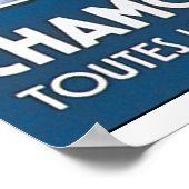 シャモニーモンブランヴィンテージ旅行ポスター ポスター (角)