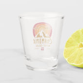 シャモニーレトロサンセットスキーおみやげ80s ショットグラス (裏面)