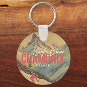 シャモニーヴィンテージモンブランスキー1950s キーホルダー (正面)