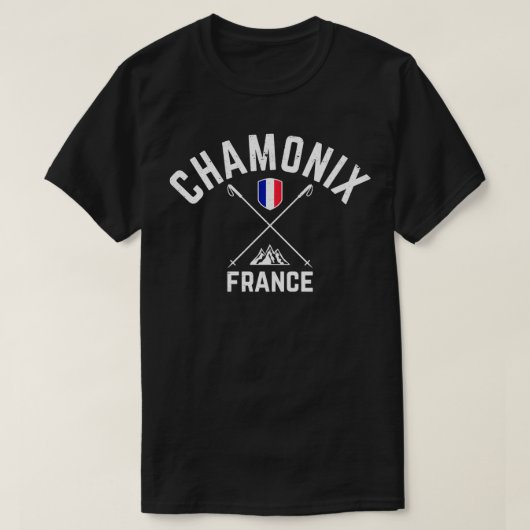 シャモニー・フランススキー Tシャツ (デザイン正面)