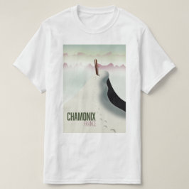 シャモニー フランス スキーの旅 ポスター Tシャツ
