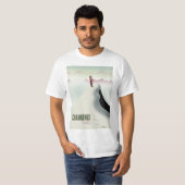 シャモニー フランス スキーの旅 ポスター Tシャツ (正面フル)