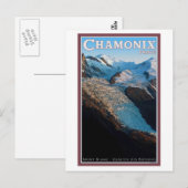 シャモニー - ボッソン氷河 ポストカード (正面/裏面)