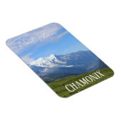 シャモニー、モンブランフランスの、アルペス、サマーマグネット マグネット (右側)