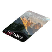 シャモニー、モンブランフランスの、アルペス、サマーマグネット マグネット (左側)