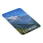 シャモニー、モンブランフランスの、アルペス、サマーマグネット マグネット (右側)