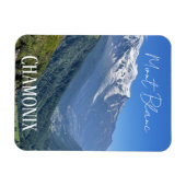 シャモニー、モンブランフランスの、アルペス、サマーマグネット マグネット (横)