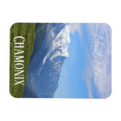 シャモニー、モンブランフランスの、アルペス、夏 マグネット (横)