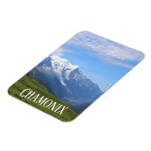 シャモニー、モンブランフランスの、アルペス、夏 マグネット (左側)