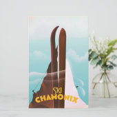 シャモニー・モンブラン・スキーのポスター (スタンド正面)