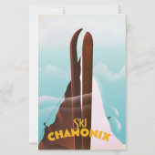 シャモニー・モンブラン・スキーのポスター (裏面)