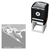 シャモニー、モンブラン、デジタル描、お土産 セルフインキングスタンプ (インサイチュ)