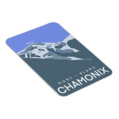 シャモニー、モンブラン、デジタル描、お土産 マグネット (右側)