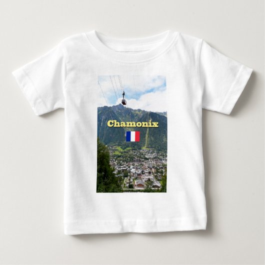 シャモニー – モンブラン ベビーTシャツ (正面)
