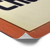 シャモニー、モンブラン、ヴィンテージスキー ポスター (角)