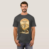 シャモニー・モン・ブランへのヴィンテージな逃避 Tシャツ (正面フル)