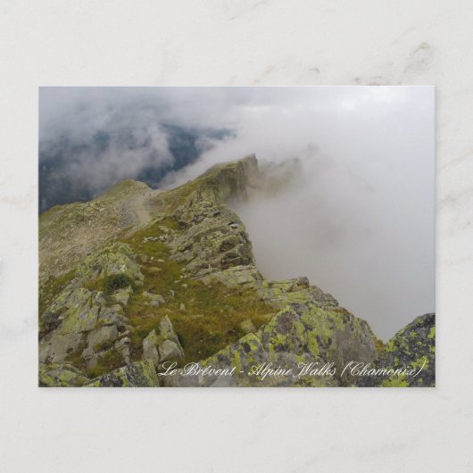 シャモニー，ル・ブレヴェント山脈 – フランス ポストカード (正面)