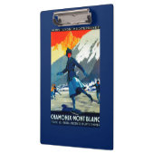シャモニーMont BlancのヴィンテージPosterEurope クリップボード (左)