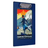 シャモニーMont BlancのヴィンテージPosterEurope クリップボード (右)