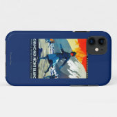 シャモニーMont BlancのヴィンテージPosterEurope Case-Mate iPhoneケース (裏面(横))