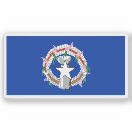 シャモロ州旗、ミクロネシア州旗、オセアニア州旗 シール (正面)