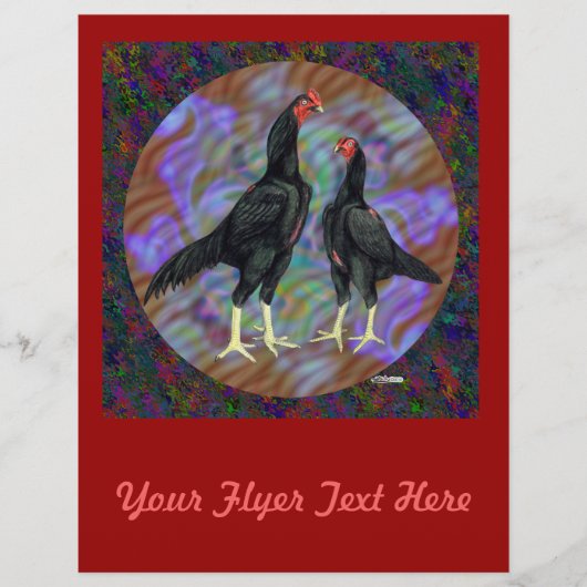 シャモ：黒ペア チラシ (正面)