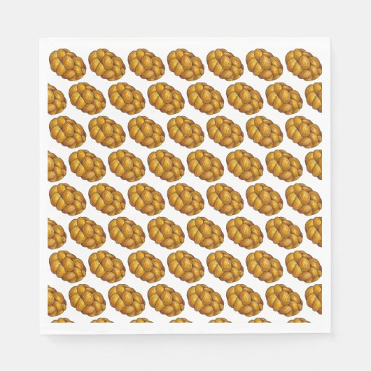 シャラブレイドユダヤベーカリーブレッドローフハヌカー スタンダードランチョンナプキン (正面)