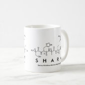 シャラペプチド名mug コーヒーマグカップ (正面右)