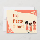 シャララ ガールグループパーティー 招待状 (裏面)