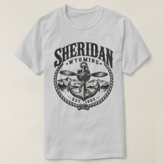 シャリダン ワイオミング ヴィンテージ ボート アンカー アウトドア Tシャツ