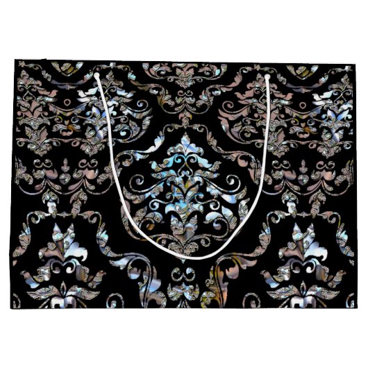 シャリヴェイIIIバロックダマスクエレガンス ラージペーパーバッグ (裏面)