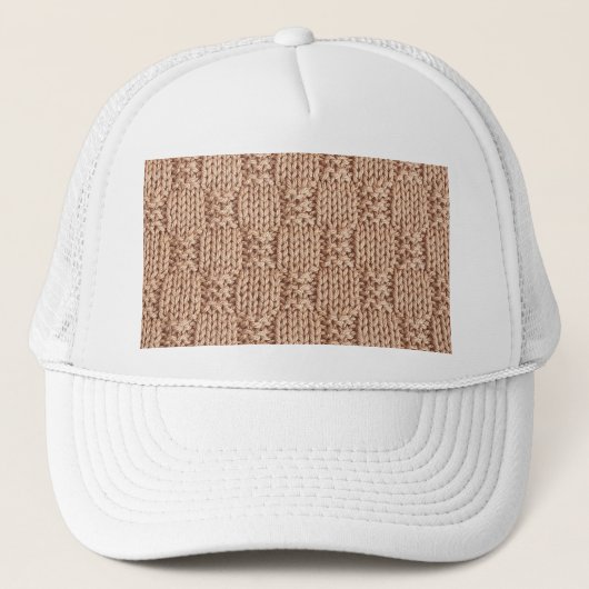 シャリーテイラーによるバブルニットステッチパターン キャップ (正面)