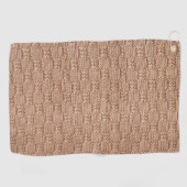 シャリーテイラーによるバブルニットステッチパターン ゴルフタオル (横)