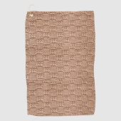 シャリーテイラーによるバブルニットステッチパターン ゴルフタオル (正面)