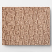 シャリーテイラーによるバブルニットステッチパターン フォトプラーク (正面)