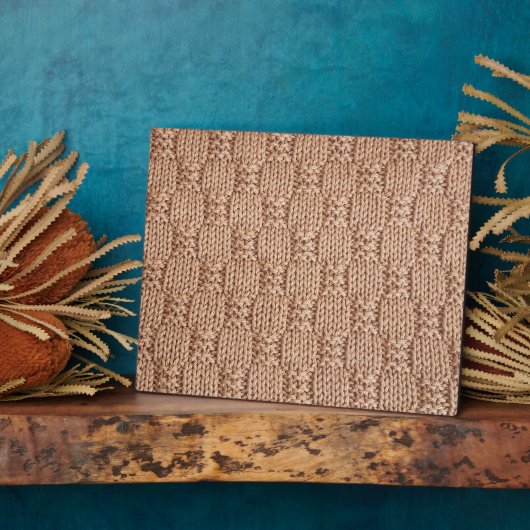 シャリーテイラーによるバブルニットステッチパターン フォトプラーク (側面)