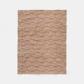 シャリーテイラーによるバブルニットステッチパターン フリースブランケット (正面)