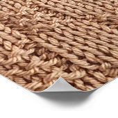 シャリーテイラーによるバブルニットステッチパターン ポスター (角)