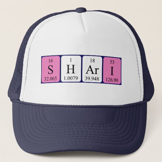 シャリ周期表名hat キャップ (正面)