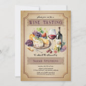 シャルキュテイタリアンリーワインテイスティングリタイアメントパーティー 招待状 (正面)