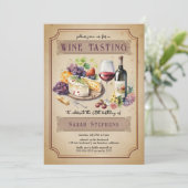 シャルキュテイタリアンリーワイン試飲60誕生日 招待状 (スタンド正面)