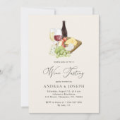 シャルキュテモダンリーチーズボードワインテイスティングパーティー 招待状 (正面)