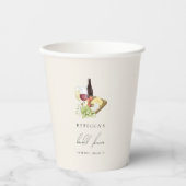 シャルキュテリエレガントーワイン&チーズブライダルシャワー 紙コップ (正面)