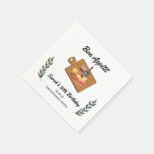 シャルキュテリーとワインピクニックバースデーパーティー スタンダードカクテルナプキン (角)