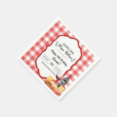 シャルキュテリーアンドワインパーティーピクニック誕生日 スタンダードカクテルナプキン (角)