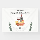 シャルキュテリーアンドワインピクニック誕生日 横断幕 (横)