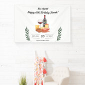 シャルキュテリーアンドワインピクニック誕生日 横断幕 (インサイチュ)